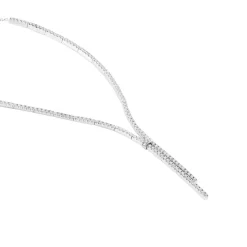 Histoire d'Or Collier River Or Blanc Diamant