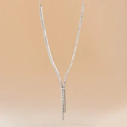 Histoire d'Or Collier River Or Blanc Diamant