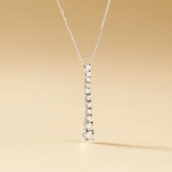 Histoire d'Or Collier Riviera Or Blanc Diamant