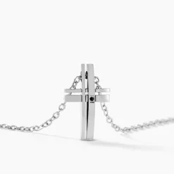 Histoire d'Or Collier Ruya Acier Blanc Oxyde De Zirconium