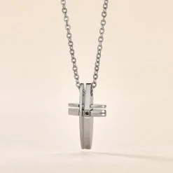 Histoire d'Or Collier Ruya Acier Blanc Oxyde De Zirconium