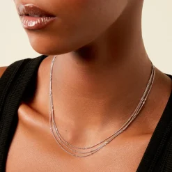 Histoire d'Or Collier Santoline Argent Blanc