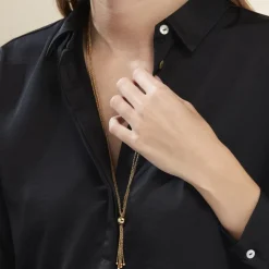 Histoire d'Or Collier Sautoir Acier Doré Nanaia