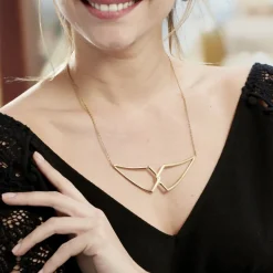 Collier Sautoir Adelind Acier Jaune-Histoire d'Or Online