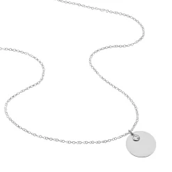 Histoire d'Or Collier Sautoir Paula Argent Blanc Oxyde De Zirconium