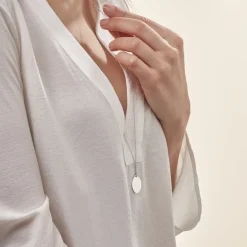 Histoire d'Or Collier Sautoir Paula Argent Blanc Oxyde De Zirconium