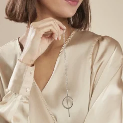 Histoire d'Or Collier Sautoir Timie Acier Blanc