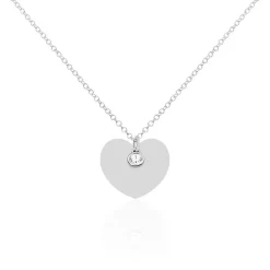 Histoire d'Or Collier Sautoir Ylla Argent Blanc Oxyde De Zirconium