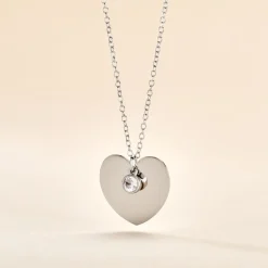 Histoire d'Or Collier Sautoir Ylla Argent Blanc Oxyde De Zirconium