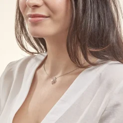 Histoire d'Or Collier Saynaae Argent Blanc Perle De Culture