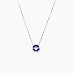 Collier Serafine Argent Blanc Lapis Lazuli Oxyde-Histoire d'Or Hot