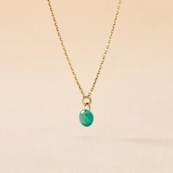 Histoire d'Or Collier Shakir Or Jaune Emeraude