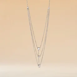 Histoire d'Or Collier Shanene Argent Blanc Oxyde De Zirconium