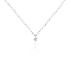 Histoire d'Or Collier Shelah Argent Blanc Perle De Culture Oxyde De Zirconium