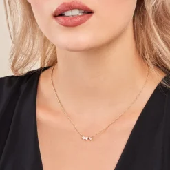 Histoire d'Or Collier Shiny Garden Or Jaune Oxyde De Zirconium