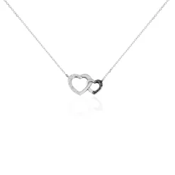 Histoire d'Or Collier Silana Or Blanc Diamant