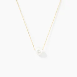 Histoire d'Or Collier Sissy Or Jaune Perle De Culture