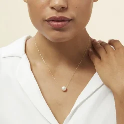 Histoire d'Or Collier Sissy Or Jaune Perle De Culture