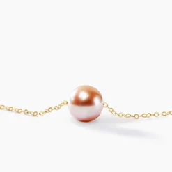 Histoire d'Or Collier Sissy Or Jaune Perle De Culture