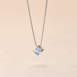 Collier Solitaire Argent Blanc Rio Santa Teresa Oxyde De Zirconium-Histoire d'Or Discount