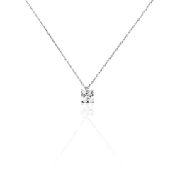 Histoire d'Or Collier Solitaire Argent Lyanna