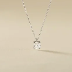 Histoire d'Or Collier Solitaire Argent Lyanna