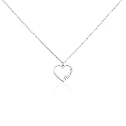 Histoire d'Or Collier Soumia Argent Blanc