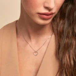 Histoire d'Or Collier Soumia Argent Blanc