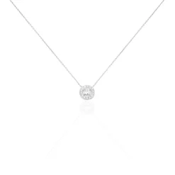 Histoire d'Or Collier Star Or Blanc Oxyde De Zirconium