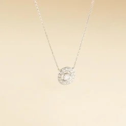 Histoire d'Or Collier Star Or Blanc Oxyde De Zirconium