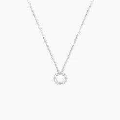 Histoire d'Or Collier Sueda Argent Blanc Oxyde De Zirconium