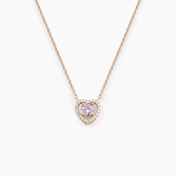 Histoire d'Or Collier Suzon Argent Rose Oxyde De Zirconium
