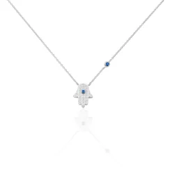 Histoire d'Or Collier Symbolique Argent Blanc Oxyde De Zirconium