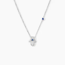 Histoire d'Or Collier Symbolique Argent Blanc Oxyde De Zirconium