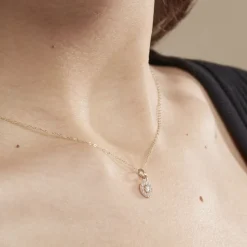 Histoire d'Or Collier Tahera Or Jaune Oxyde De Zirconium