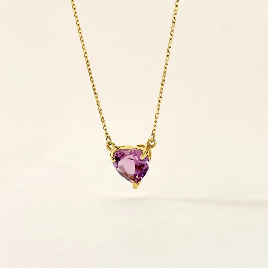 Histoire d'Or Collier Tender Love Or Jaune Améthyste