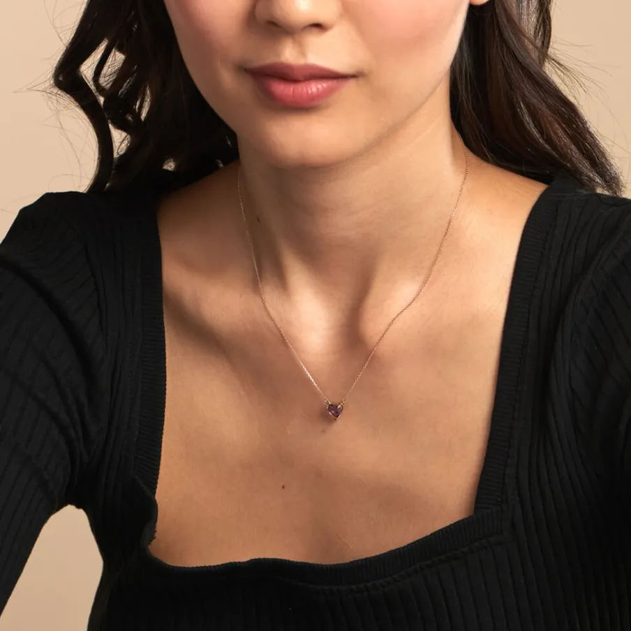 Histoire d'Or Collier Tender Love Or Jaune Améthyste