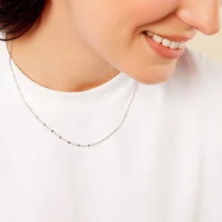 Histoire d'Or Collier Tessie Argent Blanc