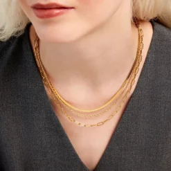 Histoire d'Or Collier Thika Acier Jaune