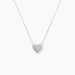Histoire d'Or Collier Ti Amo Or Blanc Diamant