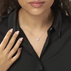 Histoire d'Or Collier Ti Amo Or Blanc Diamant