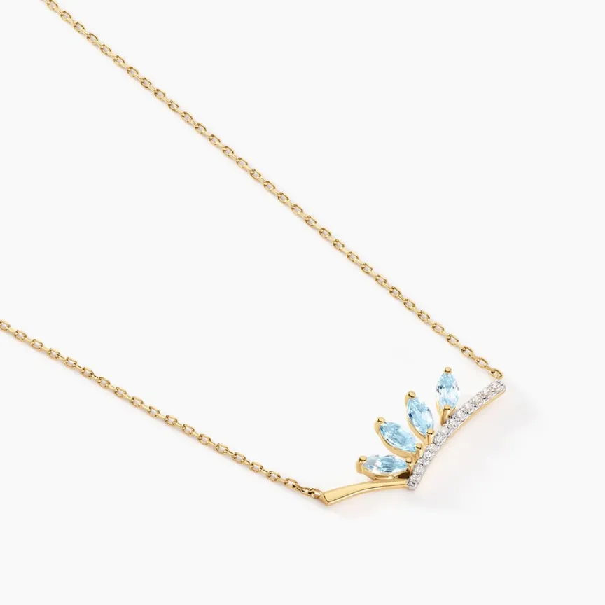 Collier Tiara Or Jaune Topaze Oxyde De Zirconium-Histoire d'Or Best