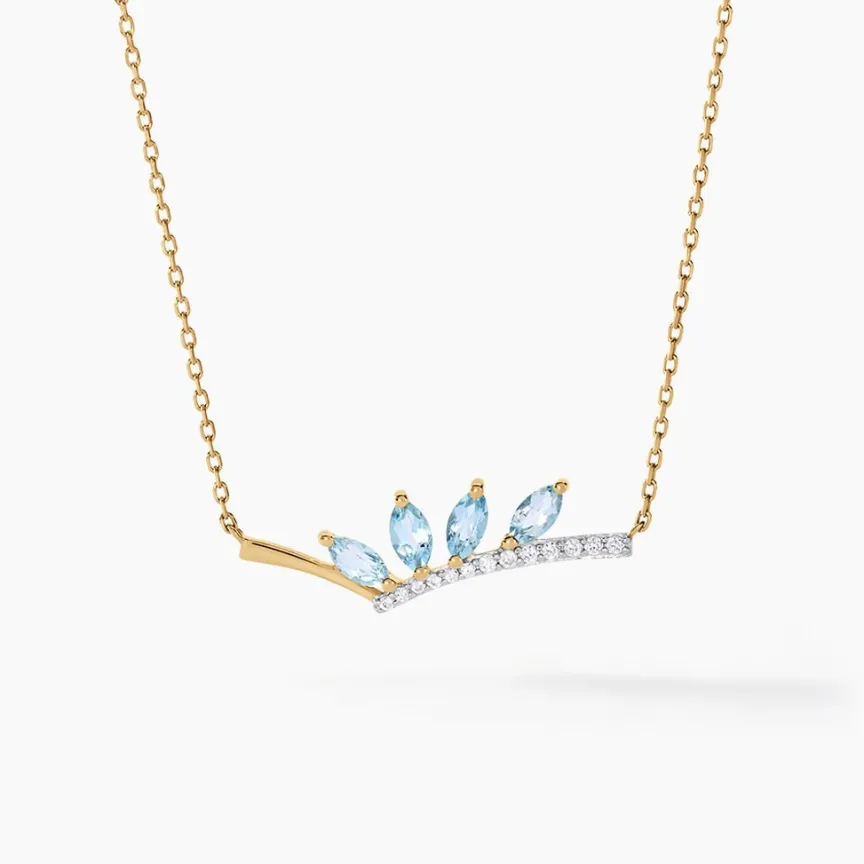 Collier Tiara Or Jaune Topaze Oxyde De Zirconium-Histoire d'Or Best