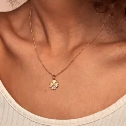 Histoire d'Or Collier Timotha Plaqué Or Jaune Oxyde De Zirconium