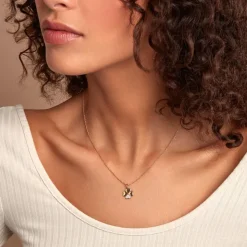 Histoire d'Or Collier Timotha Plaqué Or Jaune Oxyde De Zirconium