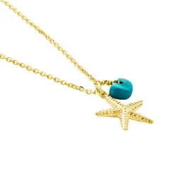 Histoire d'Or Collier Under The Sea Or Jaune Turquoise