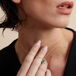 Histoire d'Or Collier Under The Sea Or Jaune Turquoise