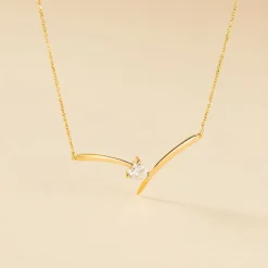 Histoire d'Or Collier Valeriana Or Jaune Oxyde De Zirconium