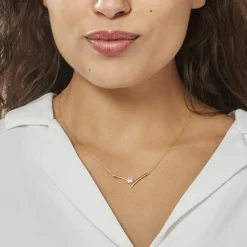 Histoire d'Or Collier Valeriana Or Jaune Oxyde De Zirconium