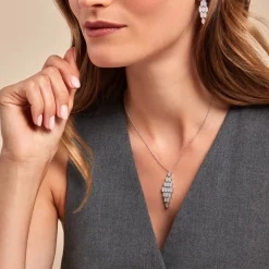 Histoire d'Or Collier Versailles Argent Blanc Oxyde De Zirconium